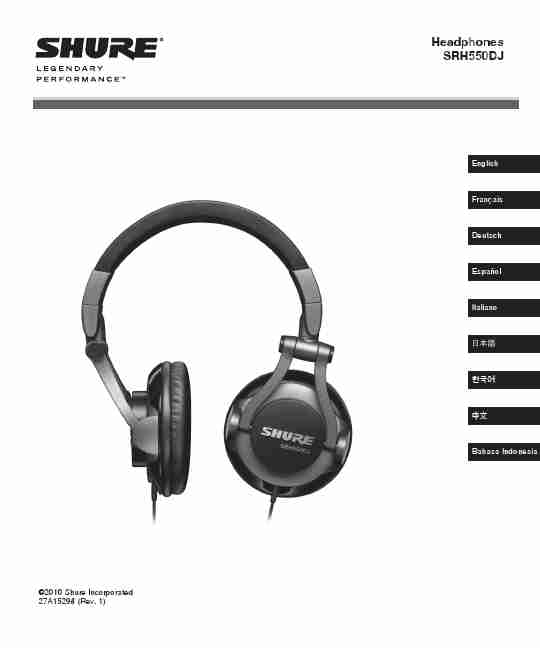 Shure Headphones SRH550DJ-page_pdf